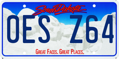 SD license plate 0ESZ64