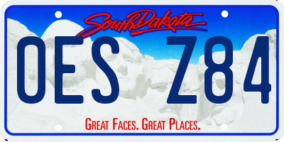 SD license plate 0ESZ84