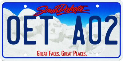 SD license plate 0ETA02
