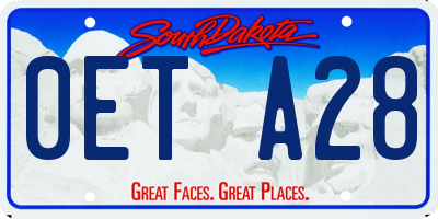SD license plate 0ETA28
