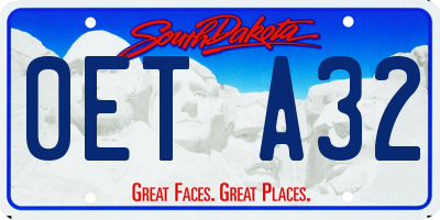 SD license plate 0ETA32