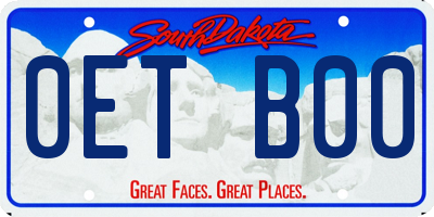 SD license plate 0ETB00