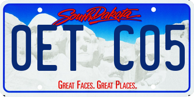 SD license plate 0ETC05