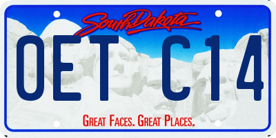 SD license plate 0ETC14