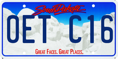 SD license plate 0ETC16