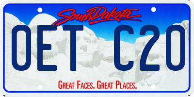 SD license plate 0ETC20