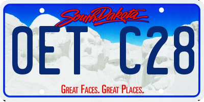 SD license plate 0ETC28