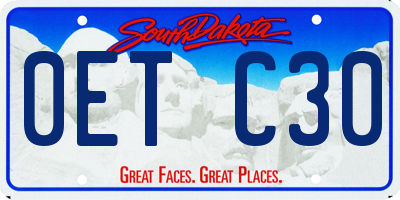 SD license plate 0ETC30