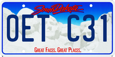 SD license plate 0ETC31