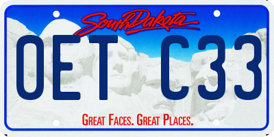 SD license plate 0ETC33