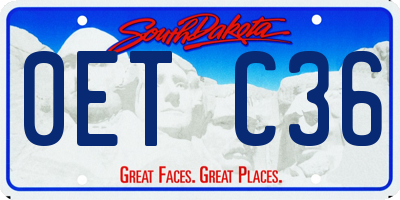 SD license plate 0ETC36