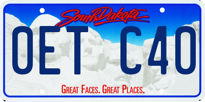 SD license plate 0ETC40
