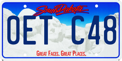 SD license plate 0ETC48