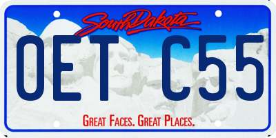 SD license plate 0ETC55