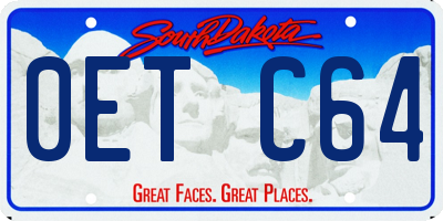 SD license plate 0ETC64