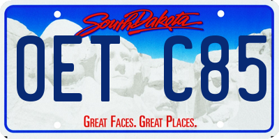 SD license plate 0ETC85