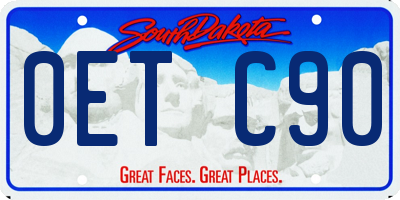 SD license plate 0ETC90