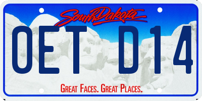 SD license plate 0ETD14