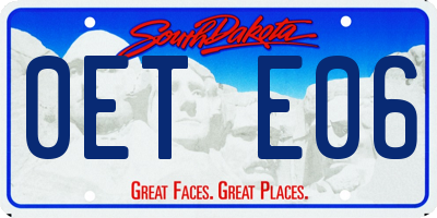 SD license plate 0ETE06