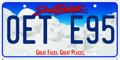 SD license plate 0ETE95