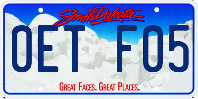 SD license plate 0ETF05