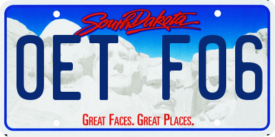 SD license plate 0ETF06
