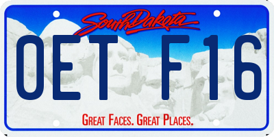 SD license plate 0ETF16