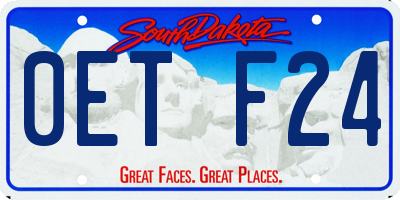 SD license plate 0ETF24