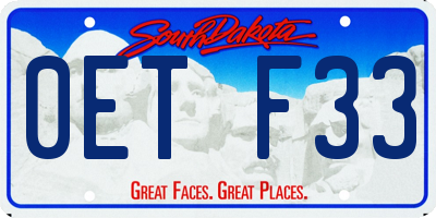 SD license plate 0ETF33