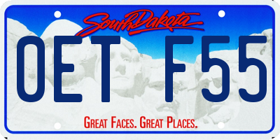 SD license plate 0ETF55