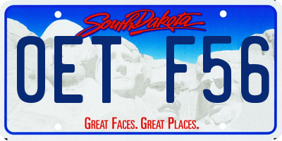 SD license plate 0ETF56