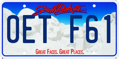 SD license plate 0ETF61