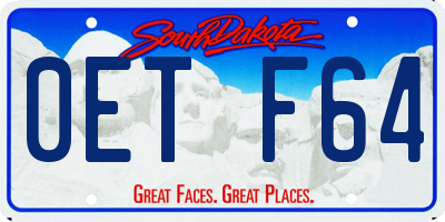 SD license plate 0ETF64