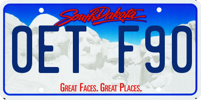 SD license plate 0ETF90