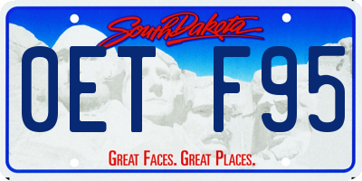 SD license plate 0ETF95