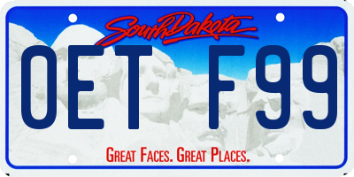 SD license plate 0ETF99