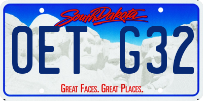SD license plate 0ETG32