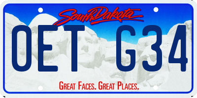 SD license plate 0ETG34
