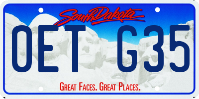 SD license plate 0ETG35