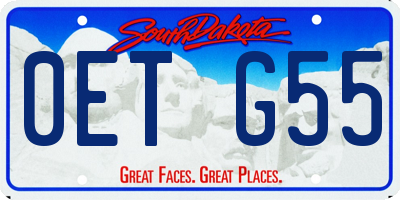 SD license plate 0ETG55