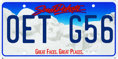 SD license plate 0ETG56