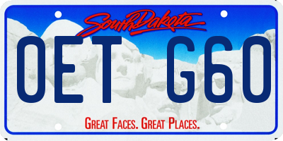SD license plate 0ETG60