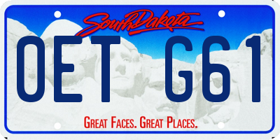 SD license plate 0ETG61