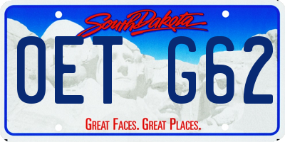 SD license plate 0ETG62