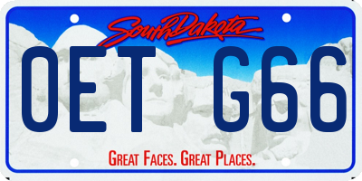 SD license plate 0ETG66