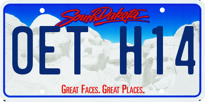 SD license plate 0ETH14