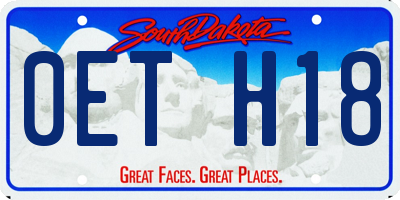 SD license plate 0ETH18