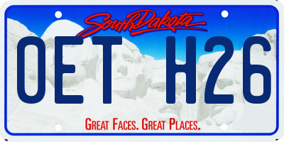 SD license plate 0ETH26