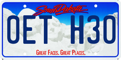 SD license plate 0ETH30