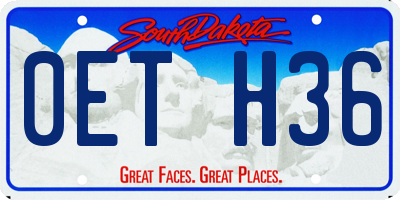 SD license plate 0ETH36